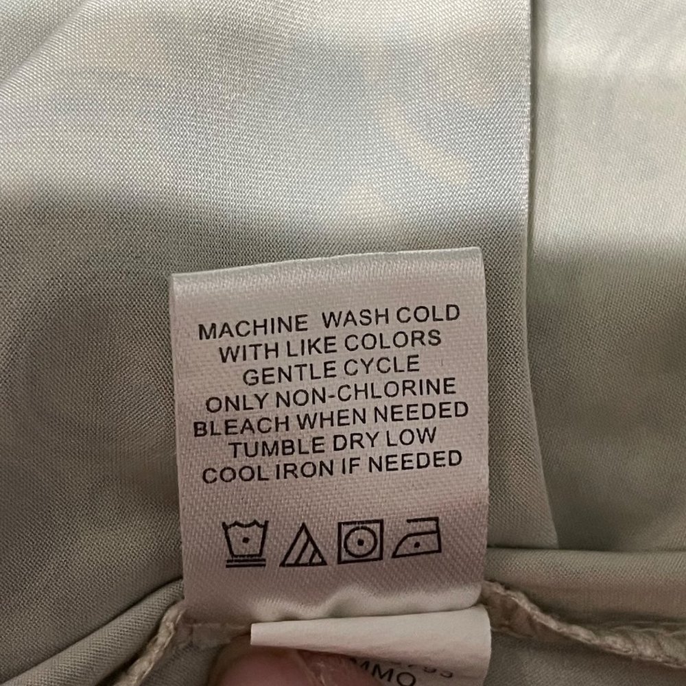 Unity Flutter Short Sleeve Boho Green/Blue Print … - image 6